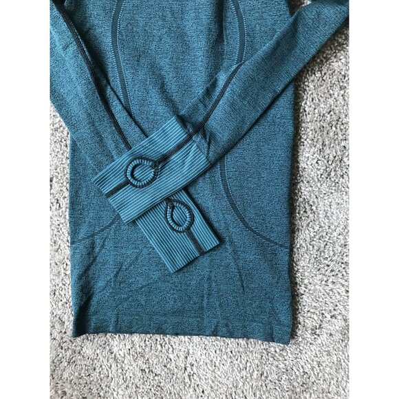 Lulu Lemon Swiftly Tech Long-Sleeve Shirt 2.0 | Hip Length | Size 2 | Blue, Aqua - Picture 6 of 7